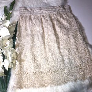 Altar’d State Lace Cream Skirt